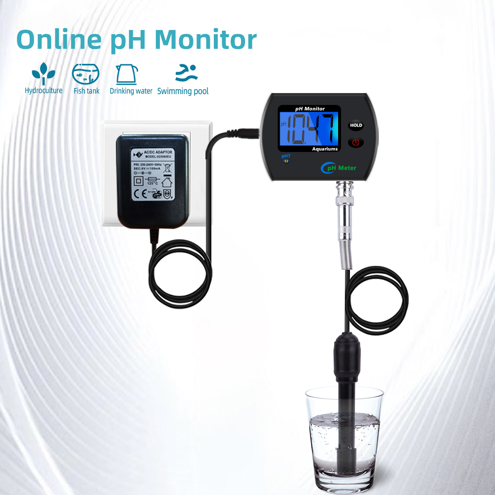 Digital Ph Meter Aquarium Drin - Ph Up Down Solution ulasan dan harga