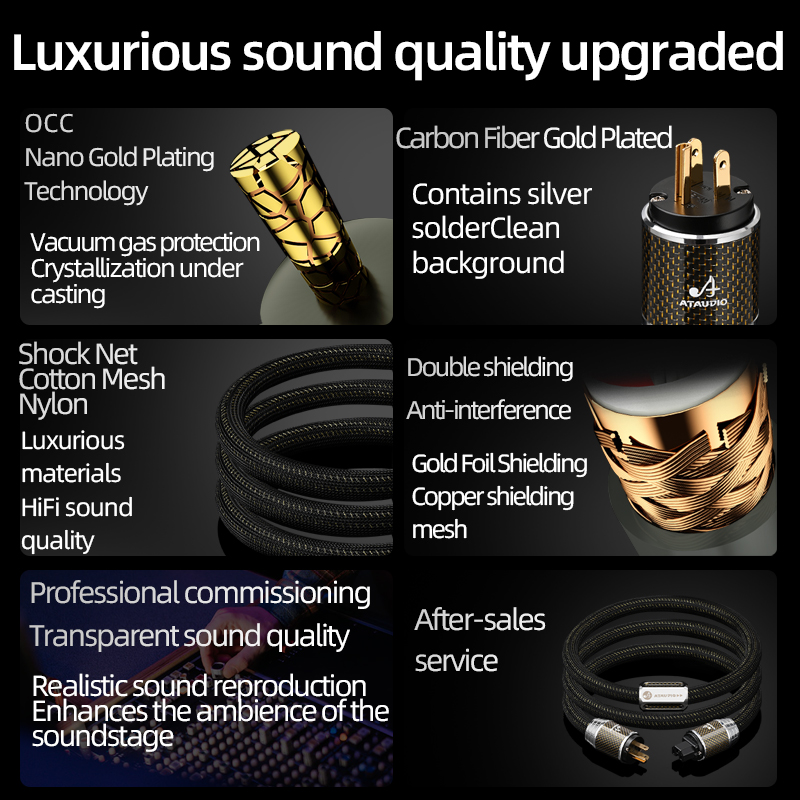 ATAUDIO HiFi Power Cable with  - Carbon Filter Inline ulasan dan harga