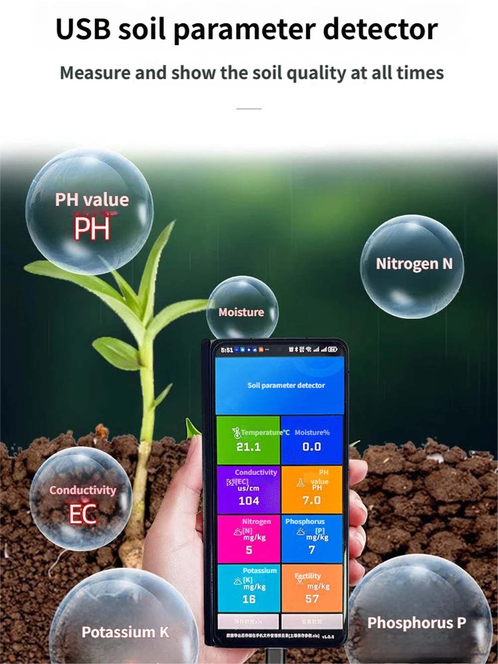 High Premium Soil Tester PH EC - Ph Up Down Solution ulasan dan harga