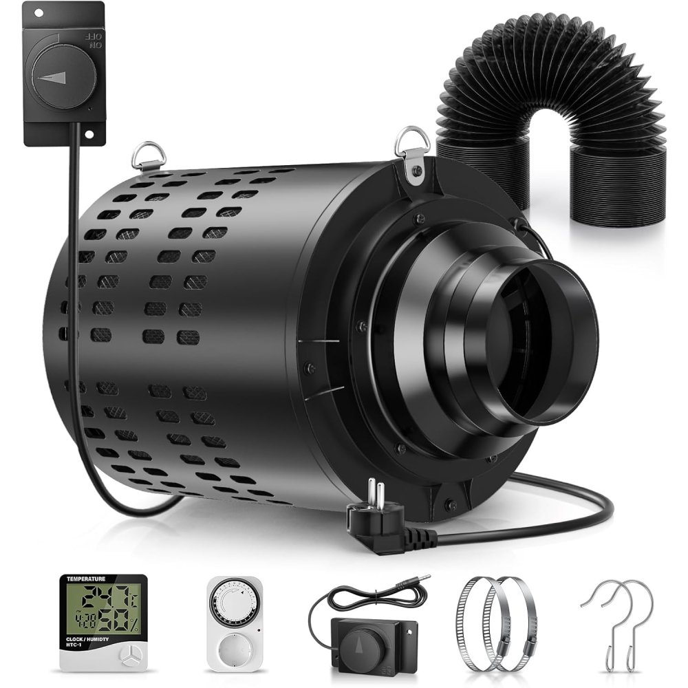 110mm/4.3Inch Exhaust Fan Inli - Carbon Filter Inline ulasan dan harga