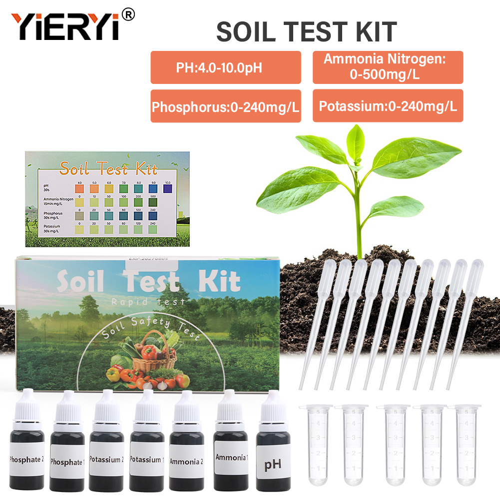 Upgraded 4 in 1 Soil Test Kit  - Ph Up Down Solution ulasan dan harga