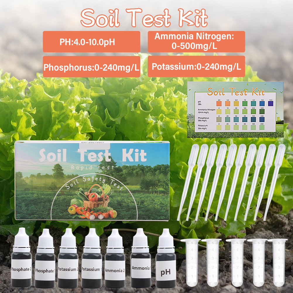 Upgraded 4 in 1 Soil Test Kit  - Ph Up Down Solution ulasan dan harga